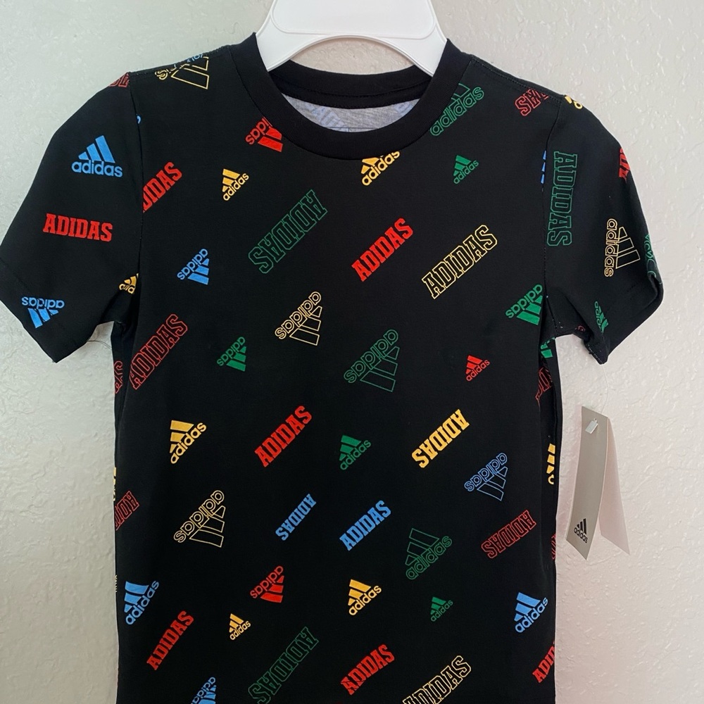 Adidas Kids Multicolor Logo T-Shirt